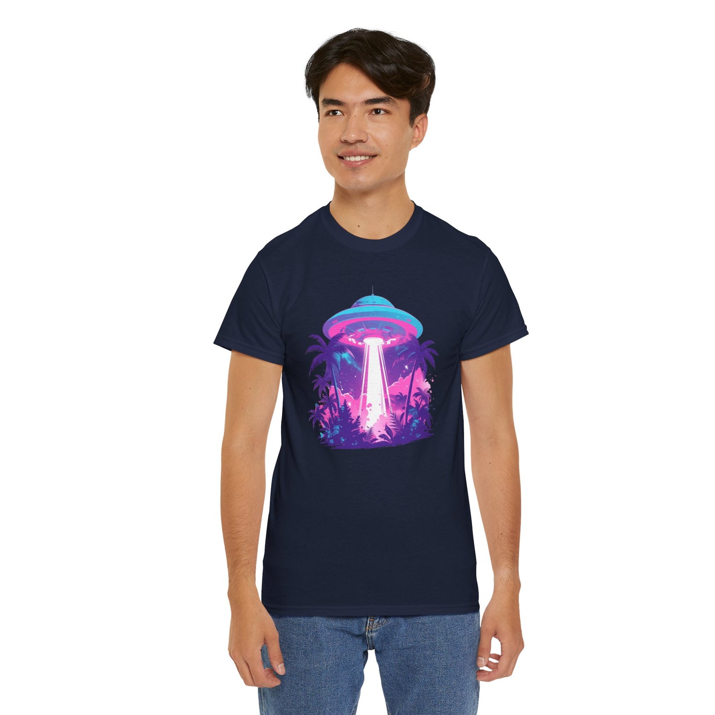 Tropical UFO Unisex Heavy Cotton Tee