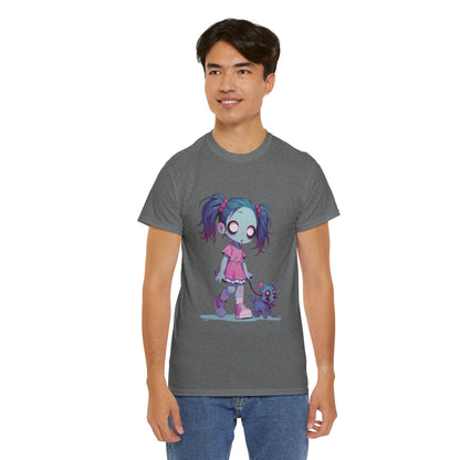 Zombie Dog Walker Unisex Heavy Cotton Tee
