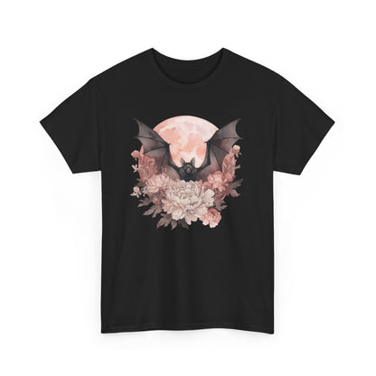 Strawberry Moon Bat Unisex Heavy Cotton Tee