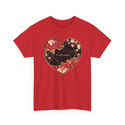 Kintsugi Heart Unisex Heavy Cotton Tee