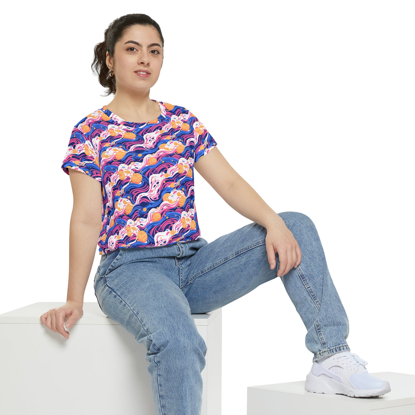 Sghetti Women's Short Sleeve Shirt (AOP)