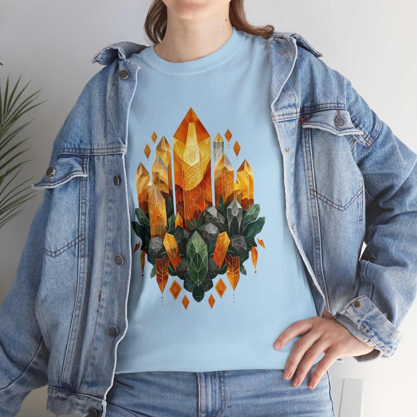 Earthen Crystal Cluster Unisex Heavy Cotton Tee