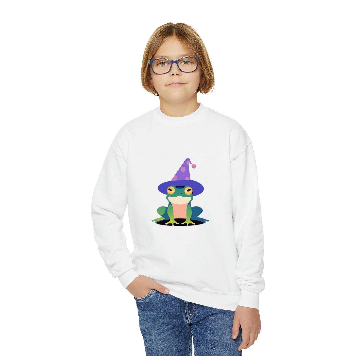 Wizard Frog Youth Crewneck Sweatshirt