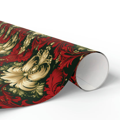 Christmas Damask Wrapping Papers