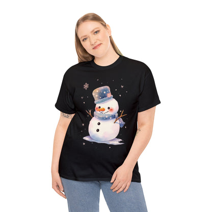 Snowman Unisex Heavy Cotton Tee