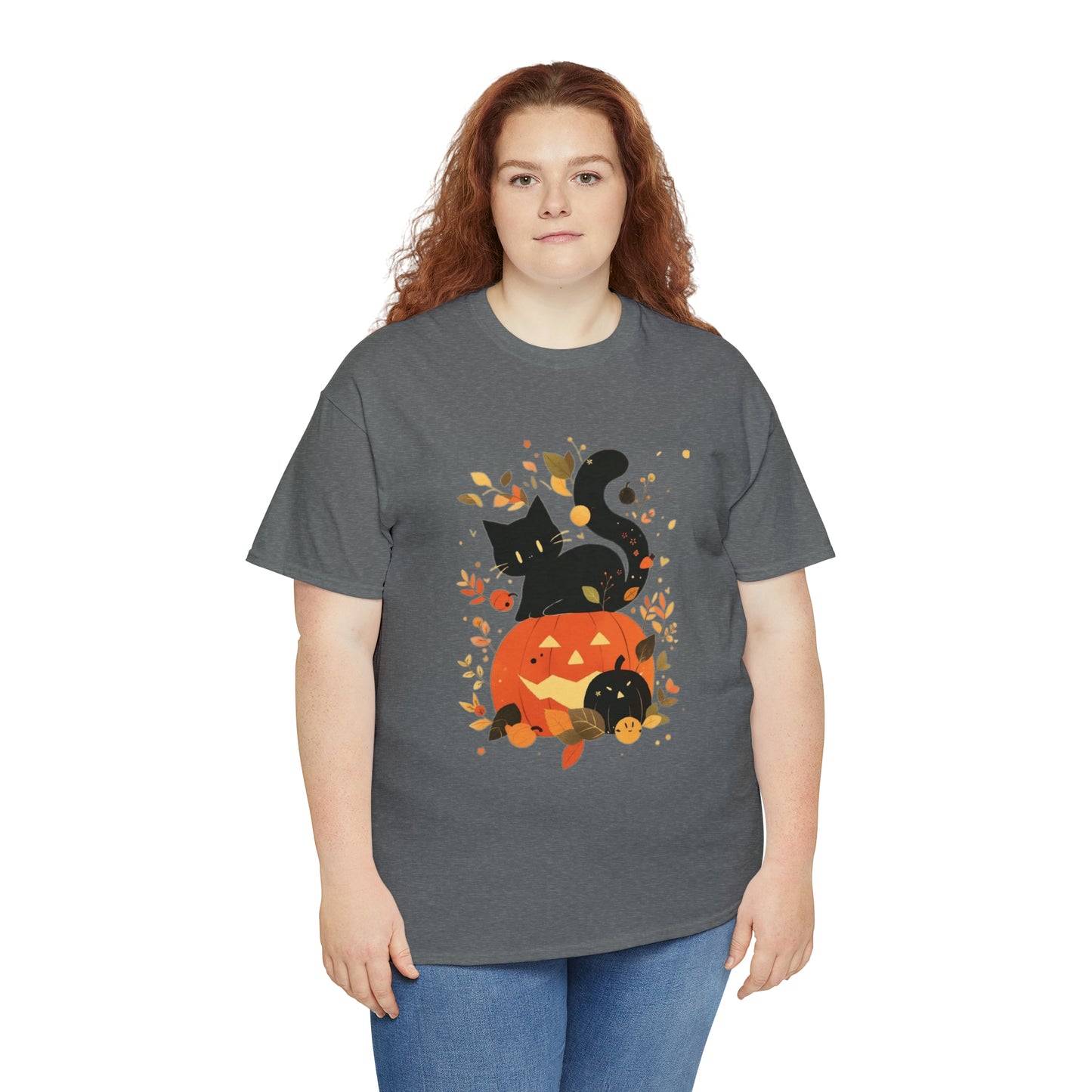 Spooky Kitty Unisex Heavy Cotton Tee