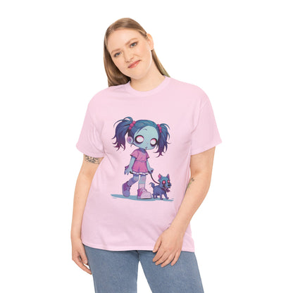 Zombie Dog Walker Unisex Heavy Cotton Tee
