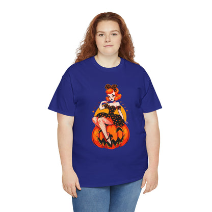 Pumpkin Pinup Unisex Heavy Cotton Tee