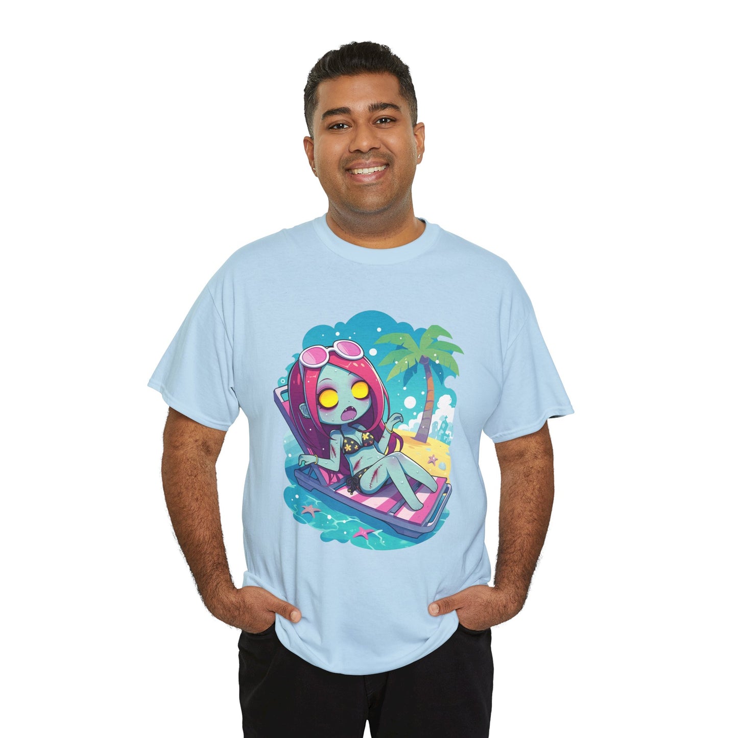 Beach Babe Zombie Unisex Heavy Cotton Tee