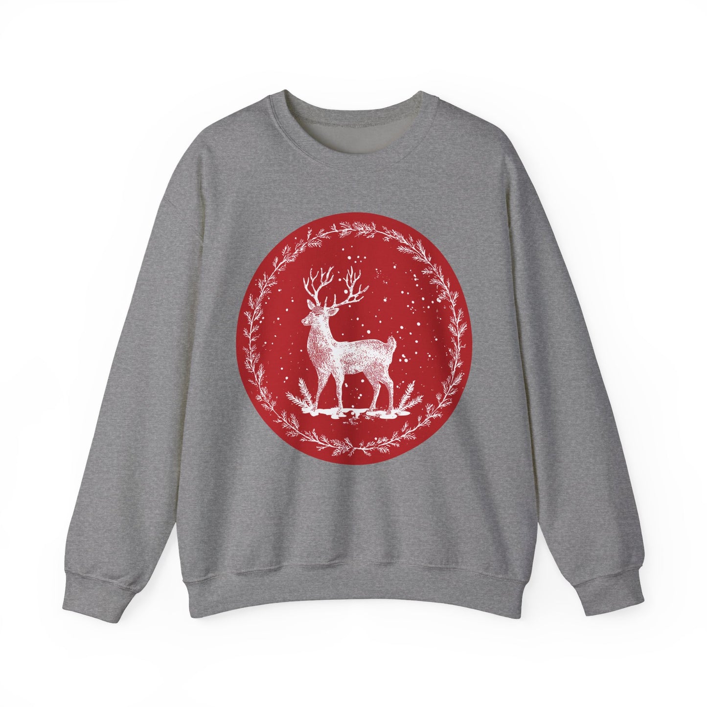 Rustic Deer Unisex Heavy Blend™ Crewneck Sweatshirt