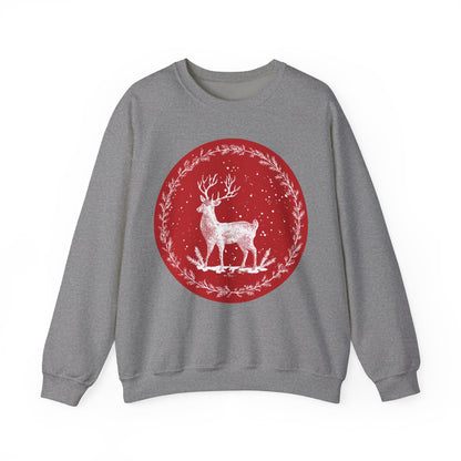 Rustic Deer Unisex Heavy Blend™ Crewneck Sweatshirt