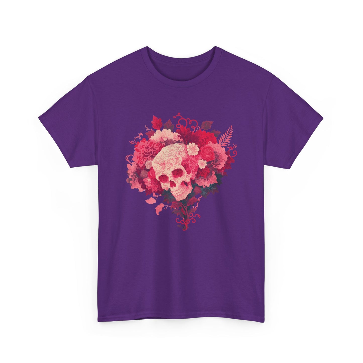 Skull Bouquet Unisex Heavy Cotton Tee