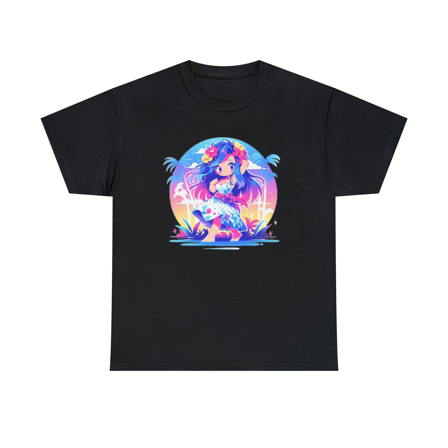 Hula Girl Unisex Heavy Cotton Tee