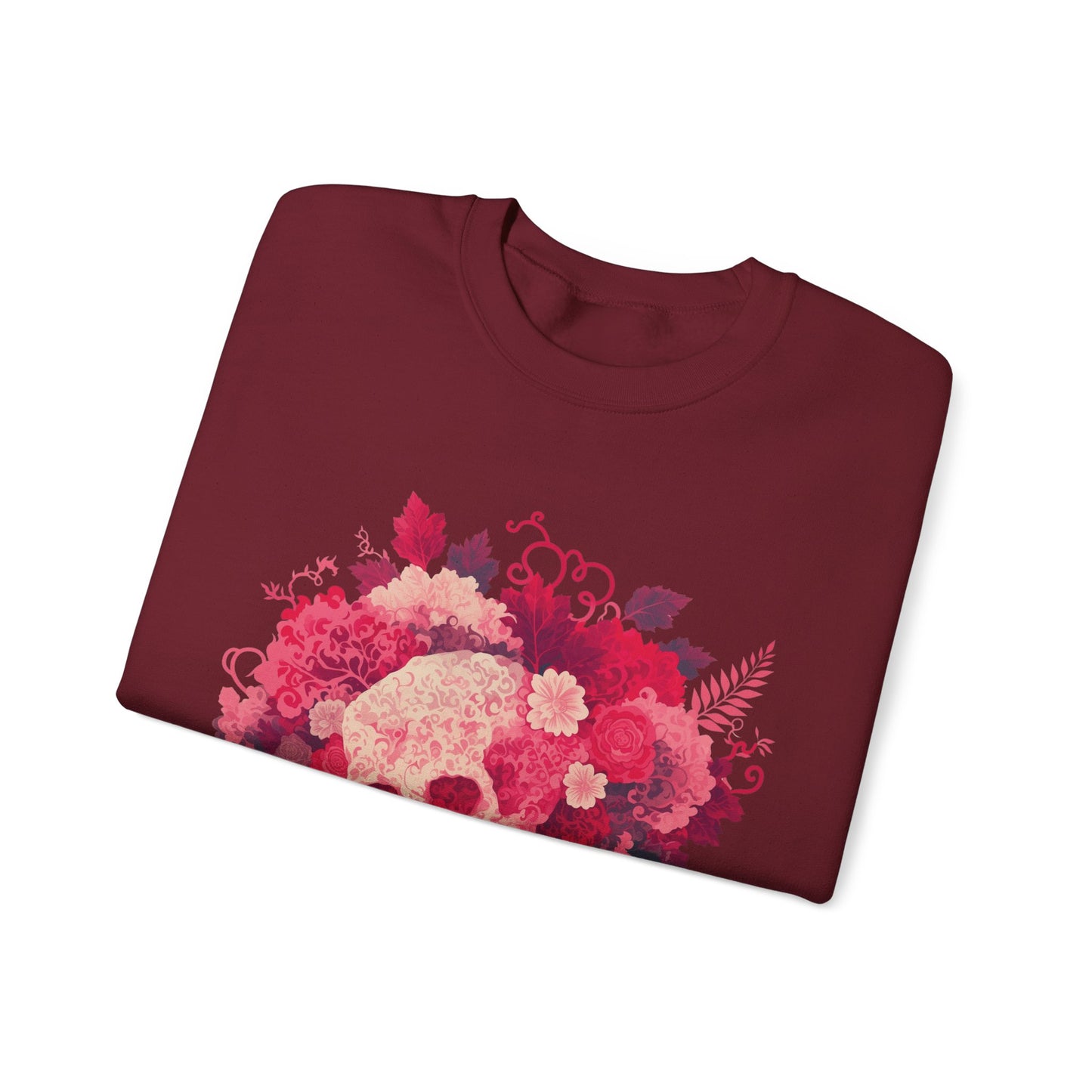 Skull Bouquet Unisex Heavy Blend™ Crewneck Sweatshirt