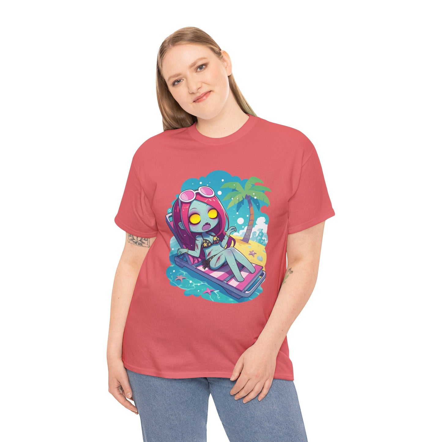 Beach Babe Zombie Unisex Heavy Cotton Tee