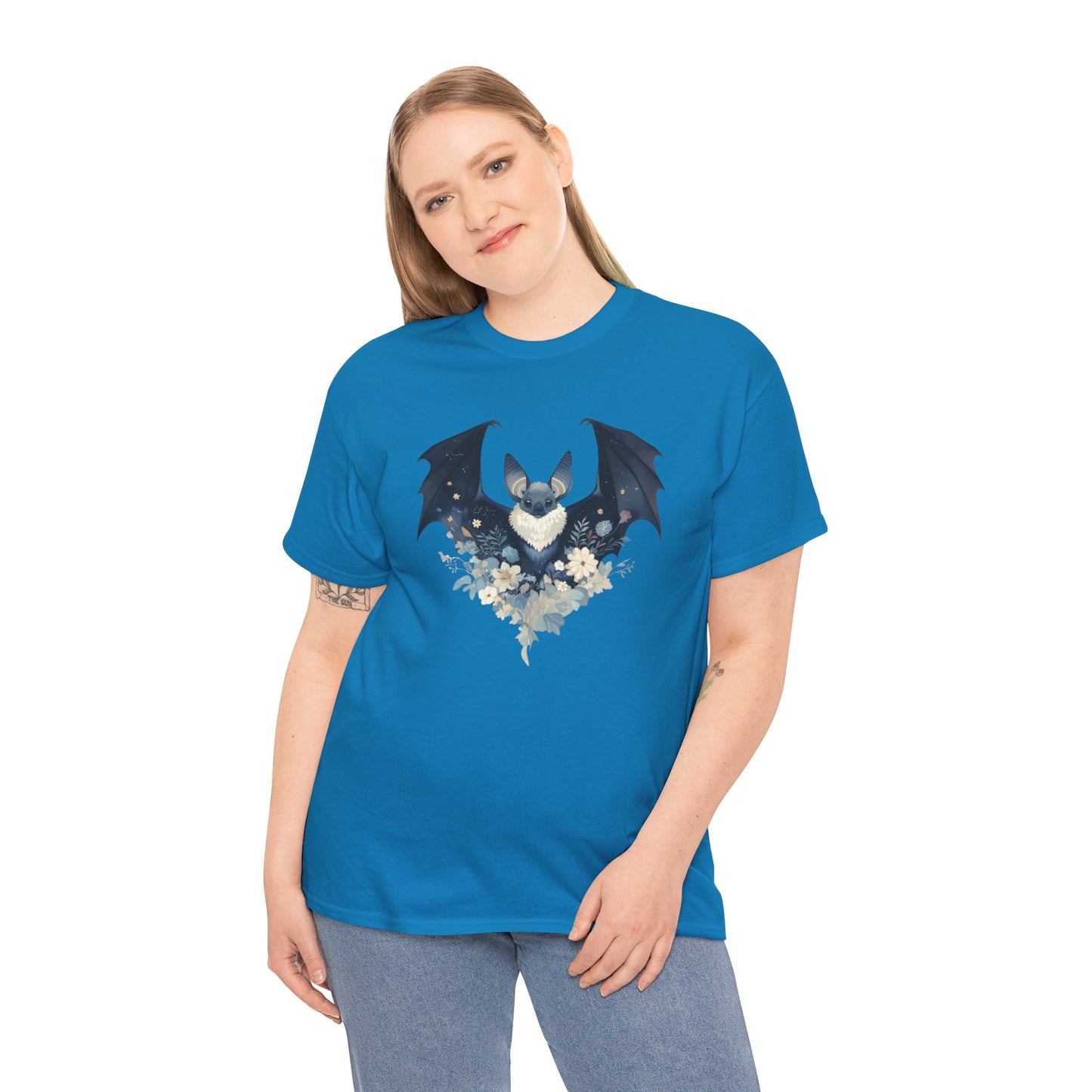 Midnight Bat Unisex Heavy Cotton Tee
