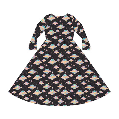 UFO Women's Long Sleeve Dance Dress (AOP)