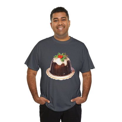 Christmas Pudding Unisex Heavy Cotton Tee