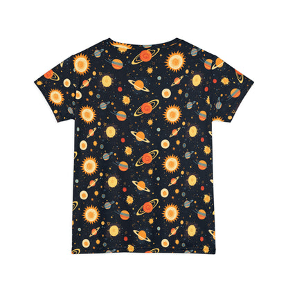Spacing Out Women's Short Sleeve Shirt (AOP)