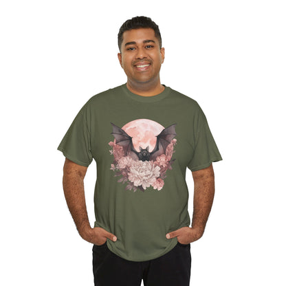Strawberry Moon Bat Unisex Heavy Cotton Tee