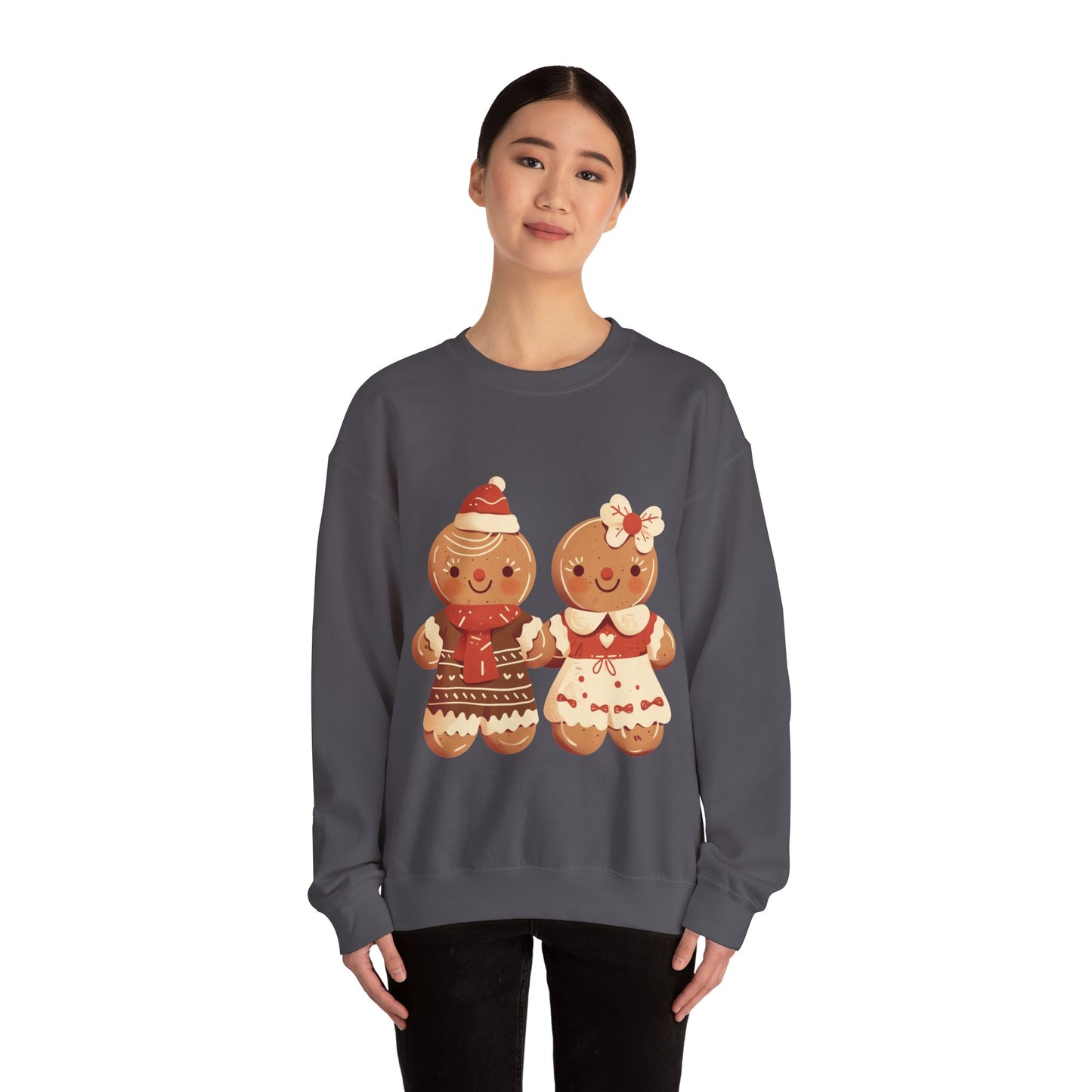 Gingerbread Couple Unisex Heavy Blend™ Crewneck Sweatshirt