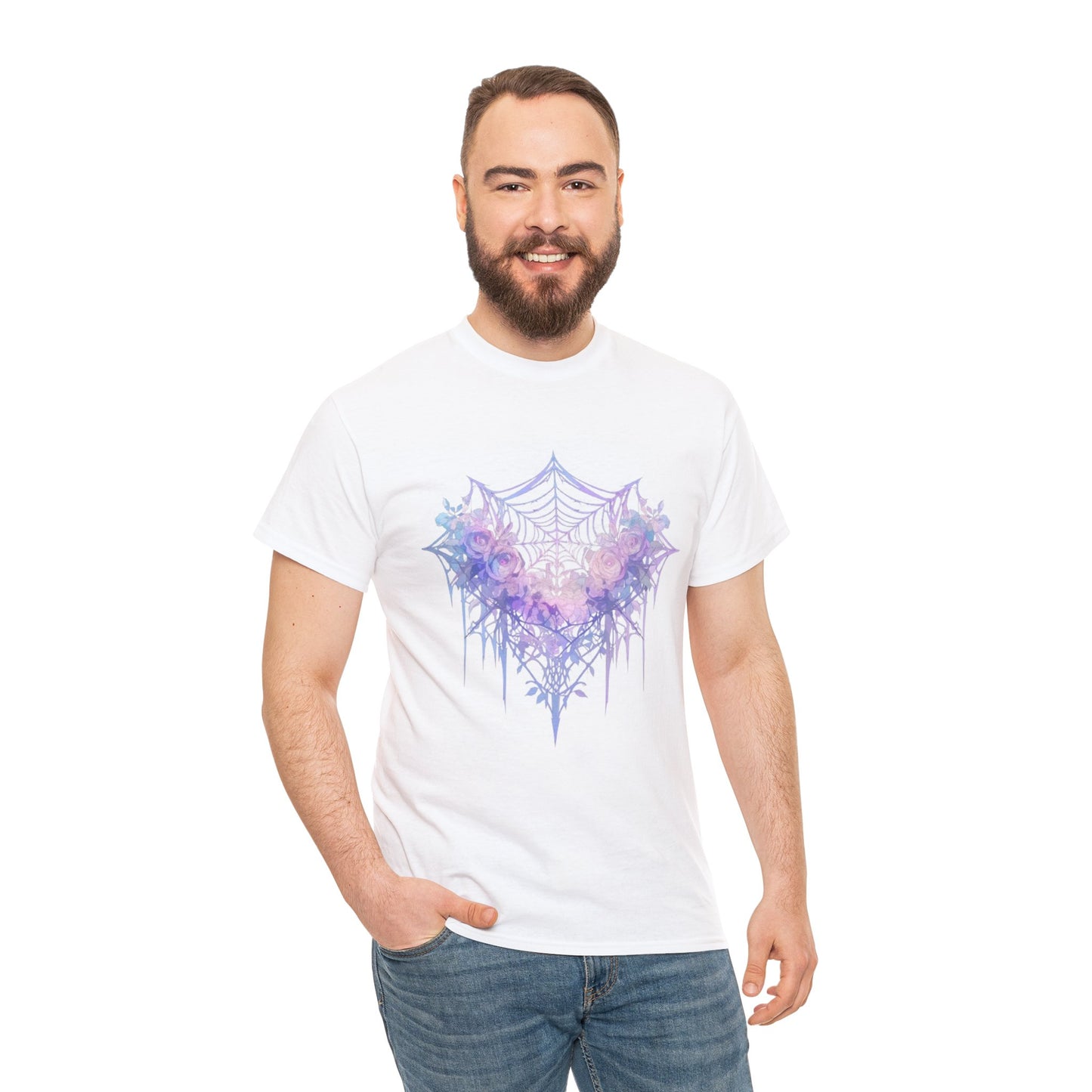 Web Heart Unisex Heavy Cotton Tee