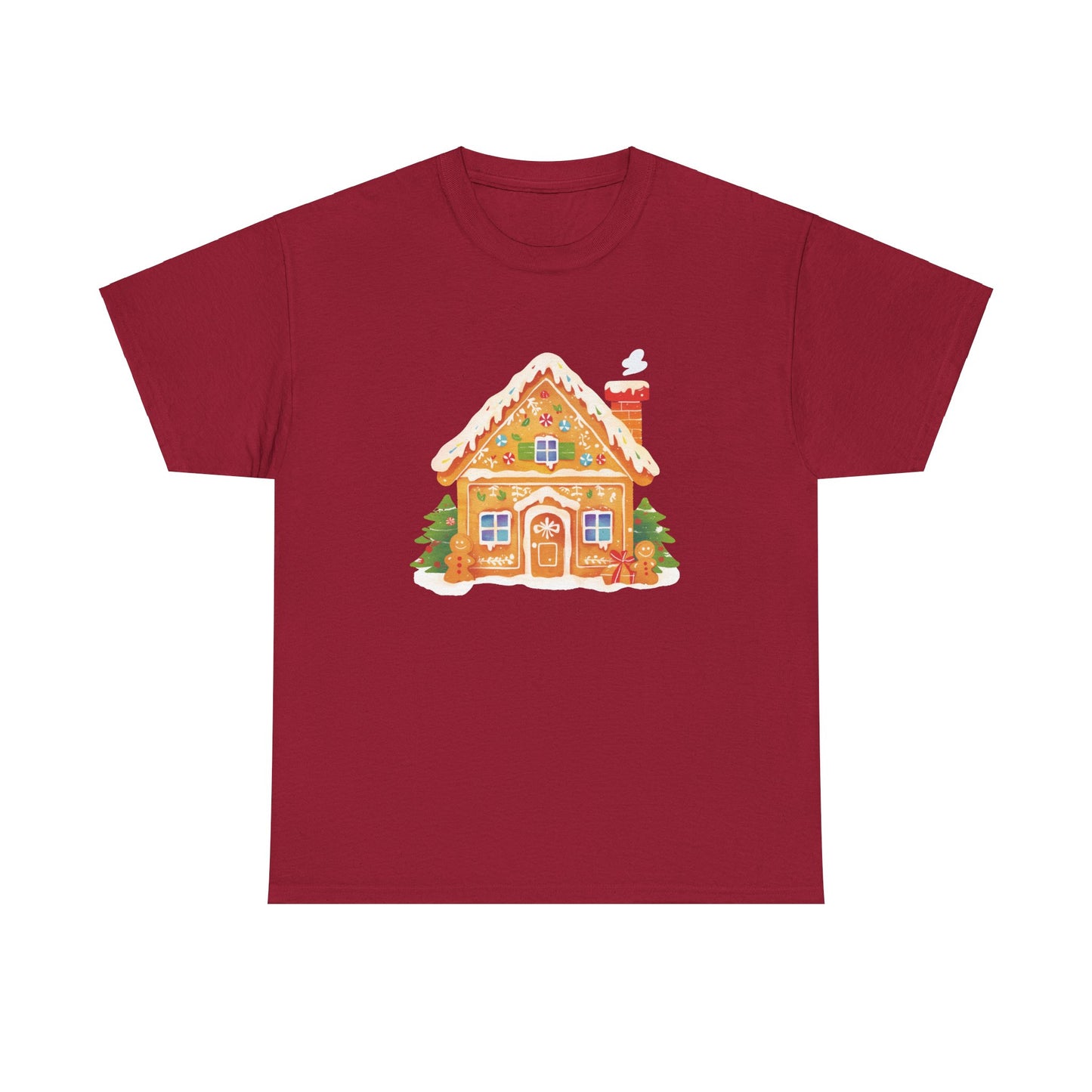 Gingerbread House Unisex Heavy Cotton Tee
