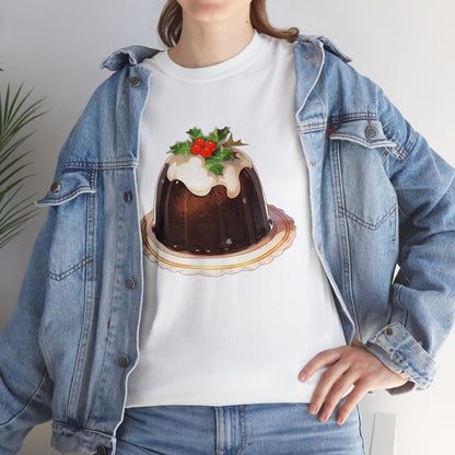 Christmas Pudding Unisex Heavy Cotton Tee