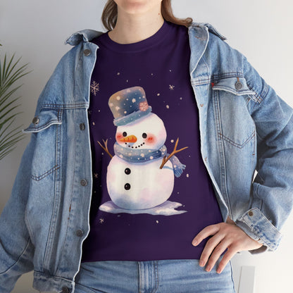 Snowman Unisex Heavy Cotton Tee