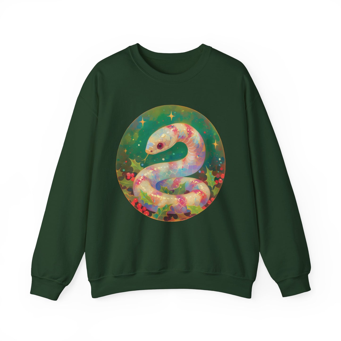 Candy Stripe Snake Unisex Heavy Blend™ Crewneck Sweatshirt