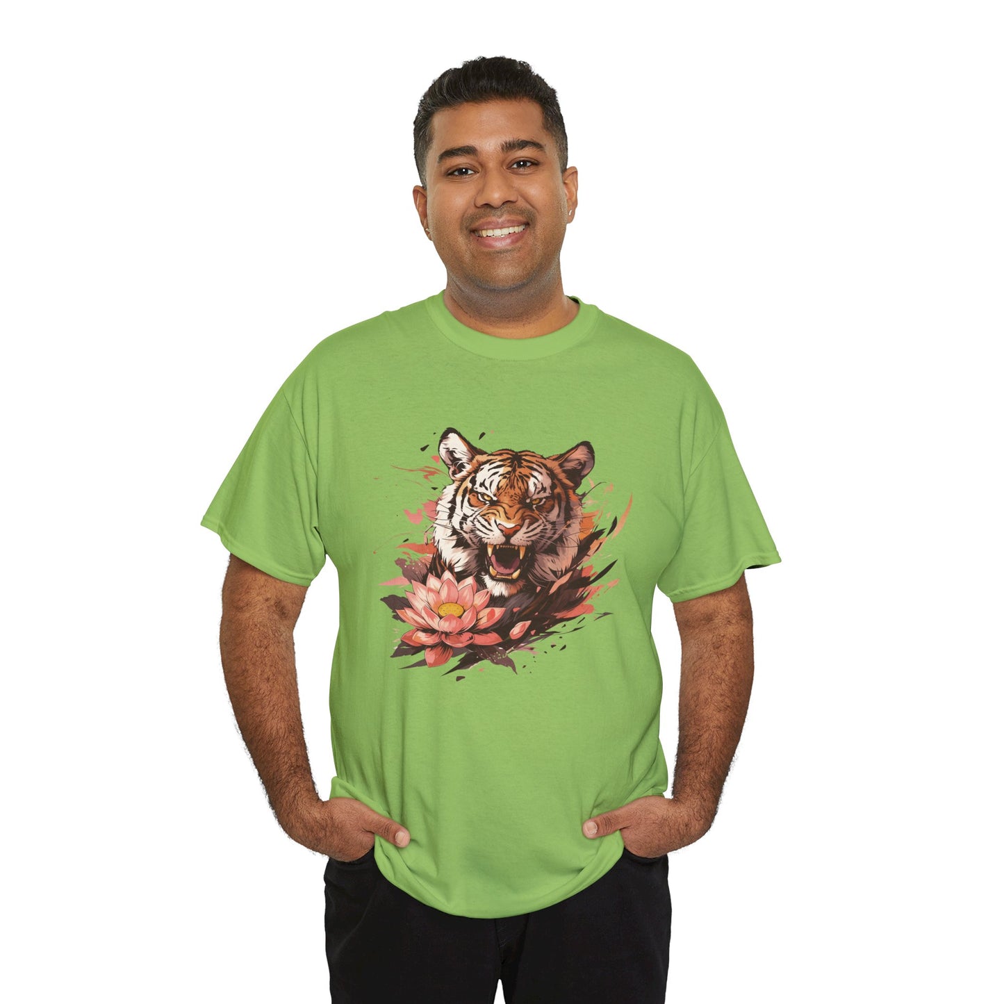 Lotus Tiger Unisex Heavy Cotton Tee