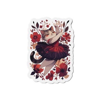 Ballet Cat Die-Cut Magnets