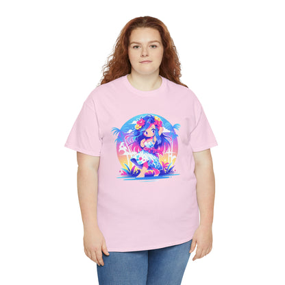 Hula Girl Unisex Heavy Cotton Tee