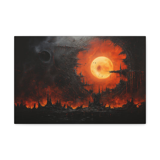 Cursed Sun Canvas Gallery Wrap