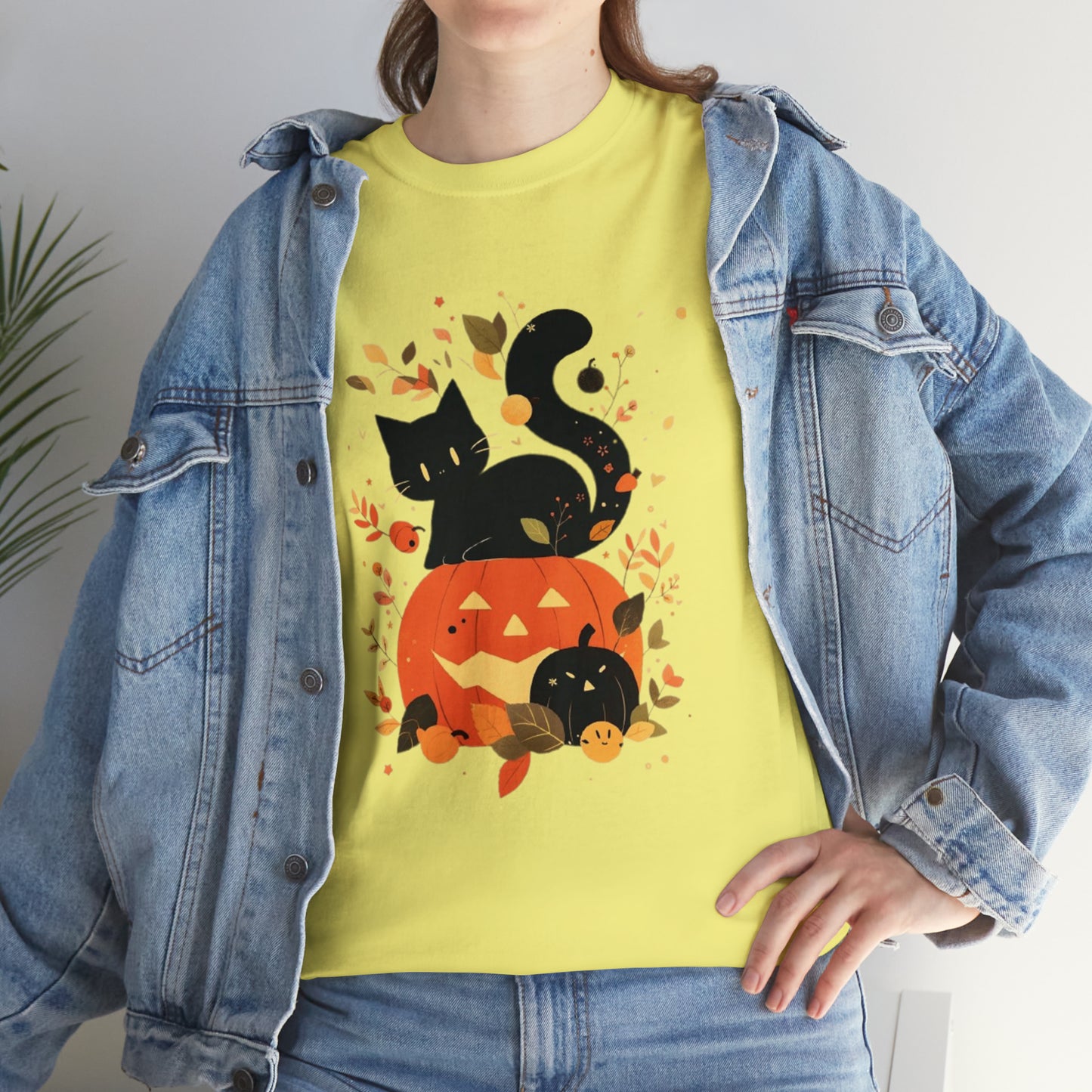 Spooky Kitty Unisex Heavy Cotton Tee