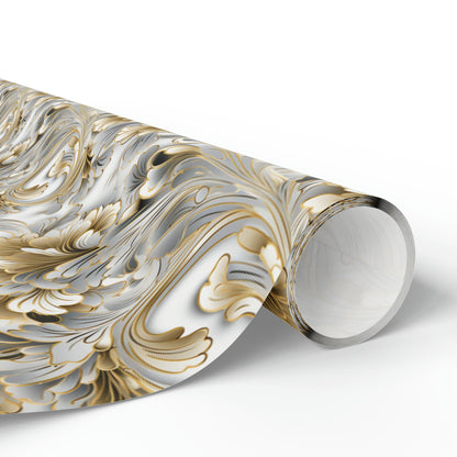Silver & Gold Filigree Wrapping Papers