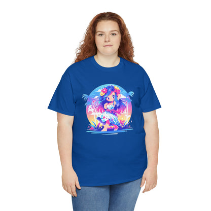 Hula Girl Unisex Heavy Cotton Tee