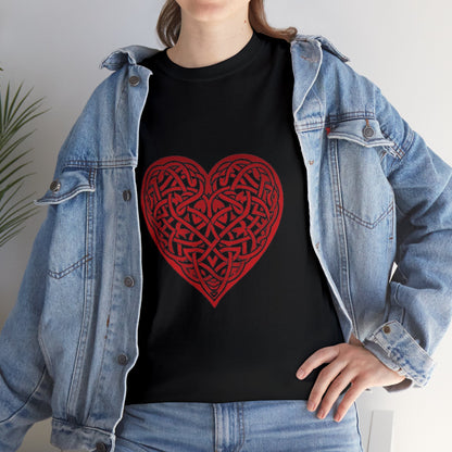 Celtic Heart Unisex Heavy Cotton Tee