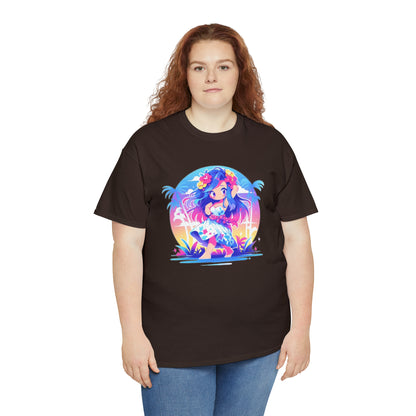 Hula Girl Unisex Heavy Cotton Tee