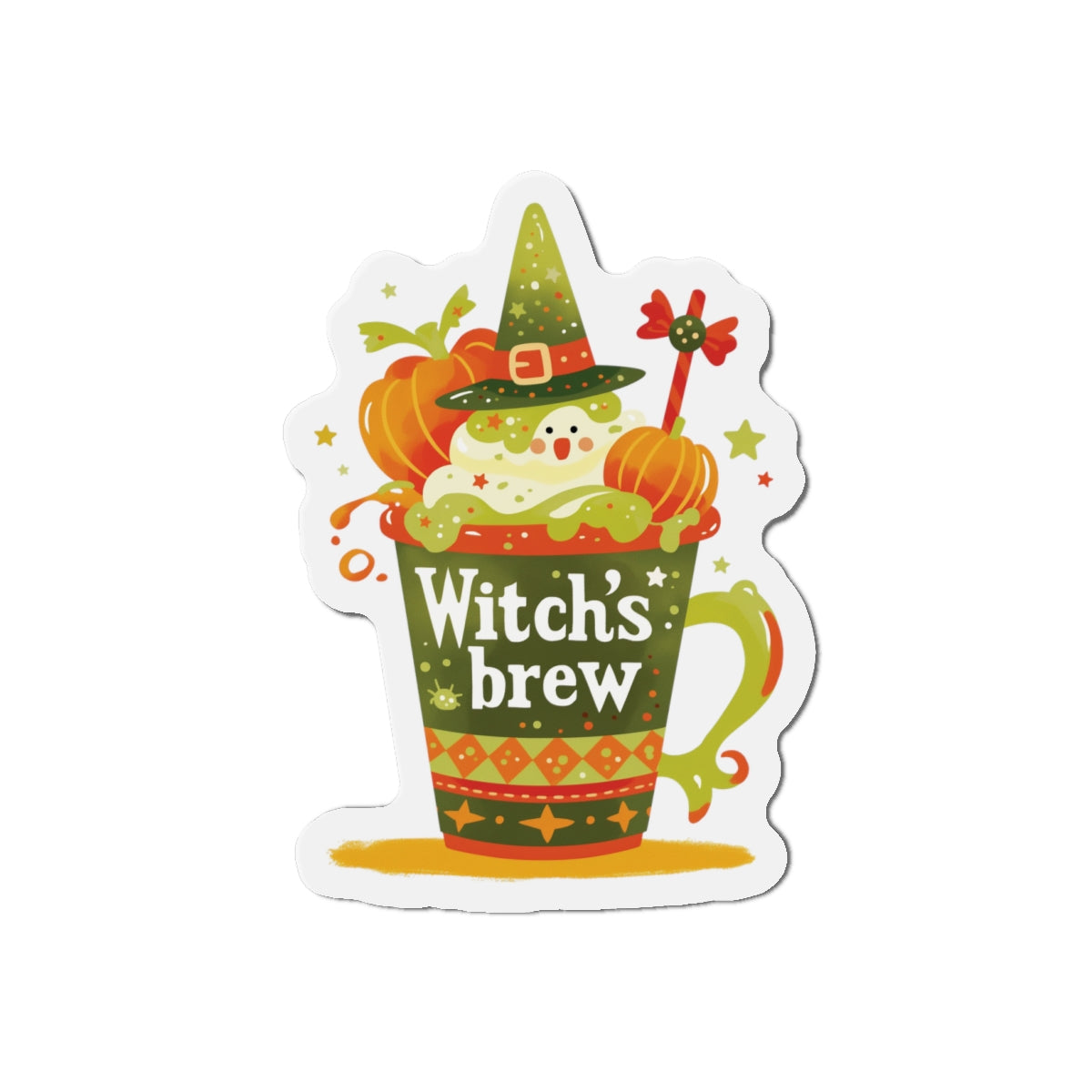 Witch's Brew Die-Cut Magnets