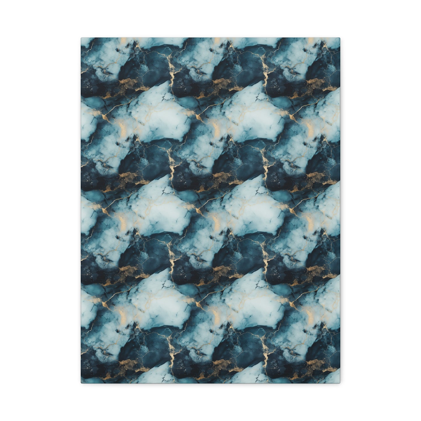 Cool Blue Marble Canvas Gallery Wrap
