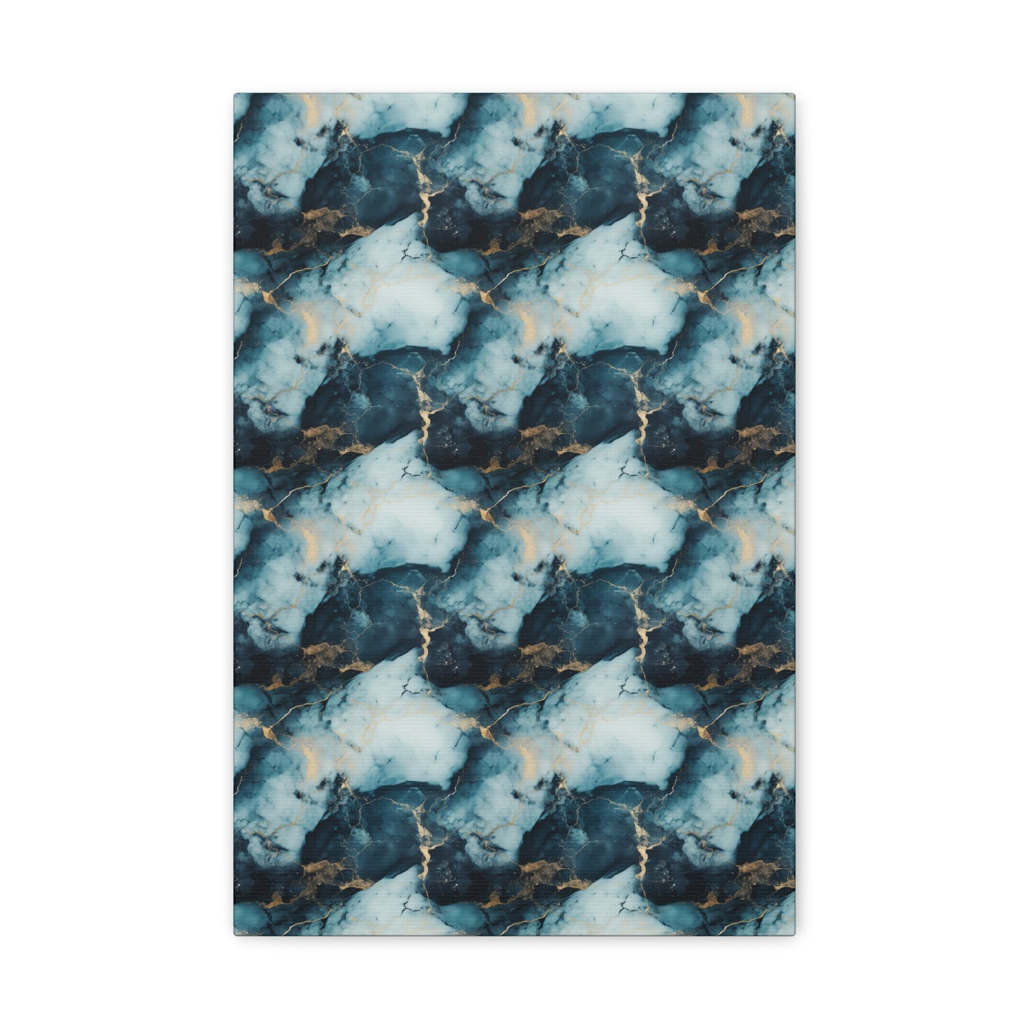 Cool Blue Marble Canvas Gallery Wrap