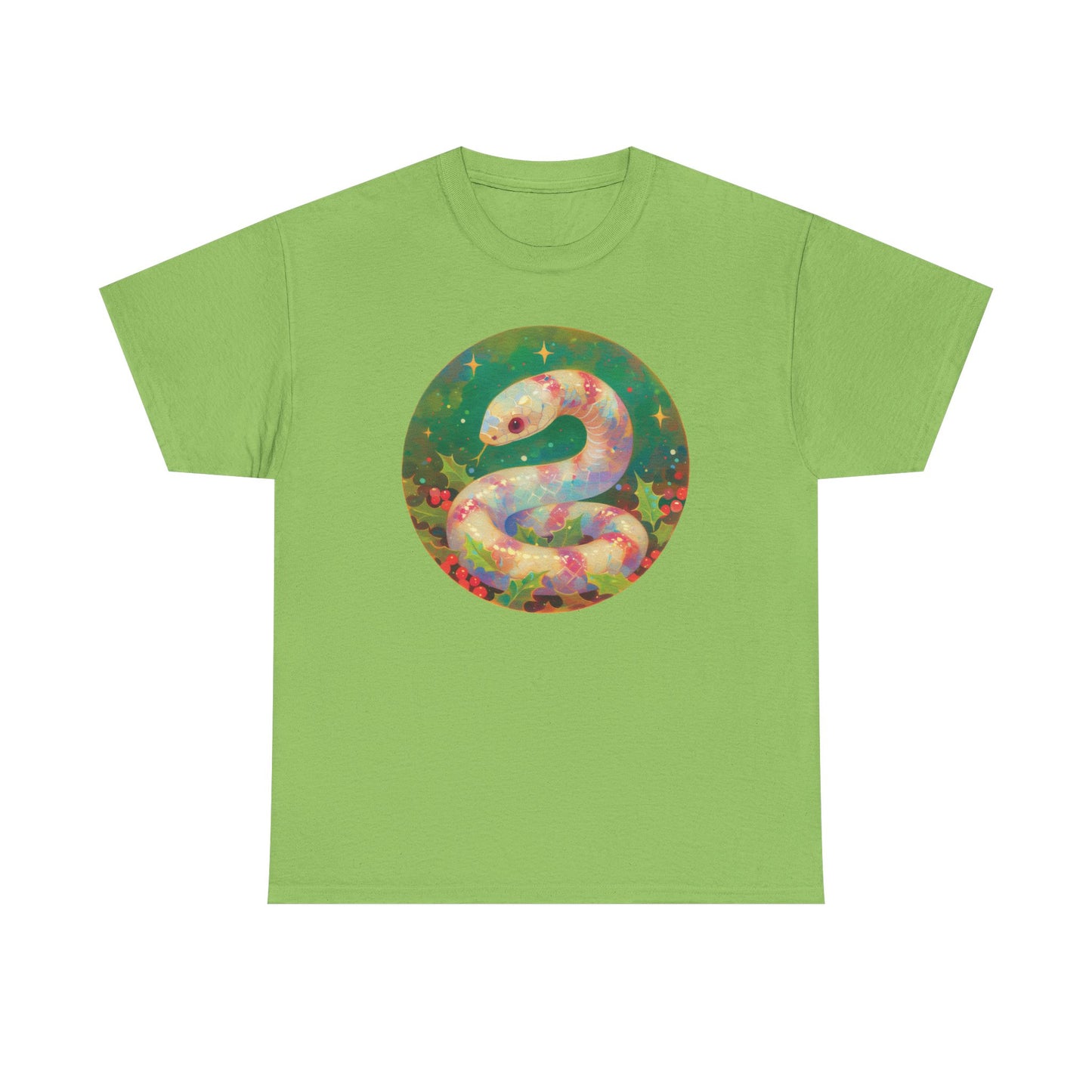 Candy Stripe Snake Unisex Heavy Cotton Tee