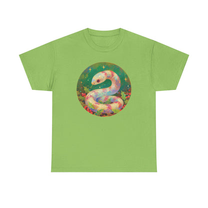Candy Stripe Snake Unisex Heavy Cotton Tee