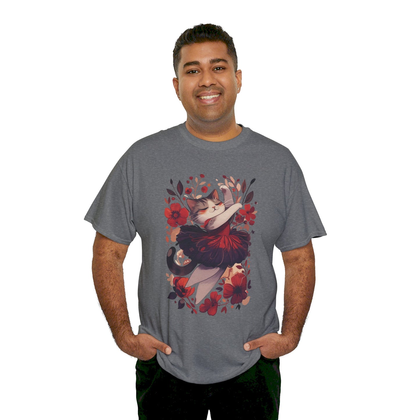 Ballet Cat Unisex Heavy Cotton Tee