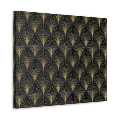 Art Deco Fans Canvas Gallery Wrap