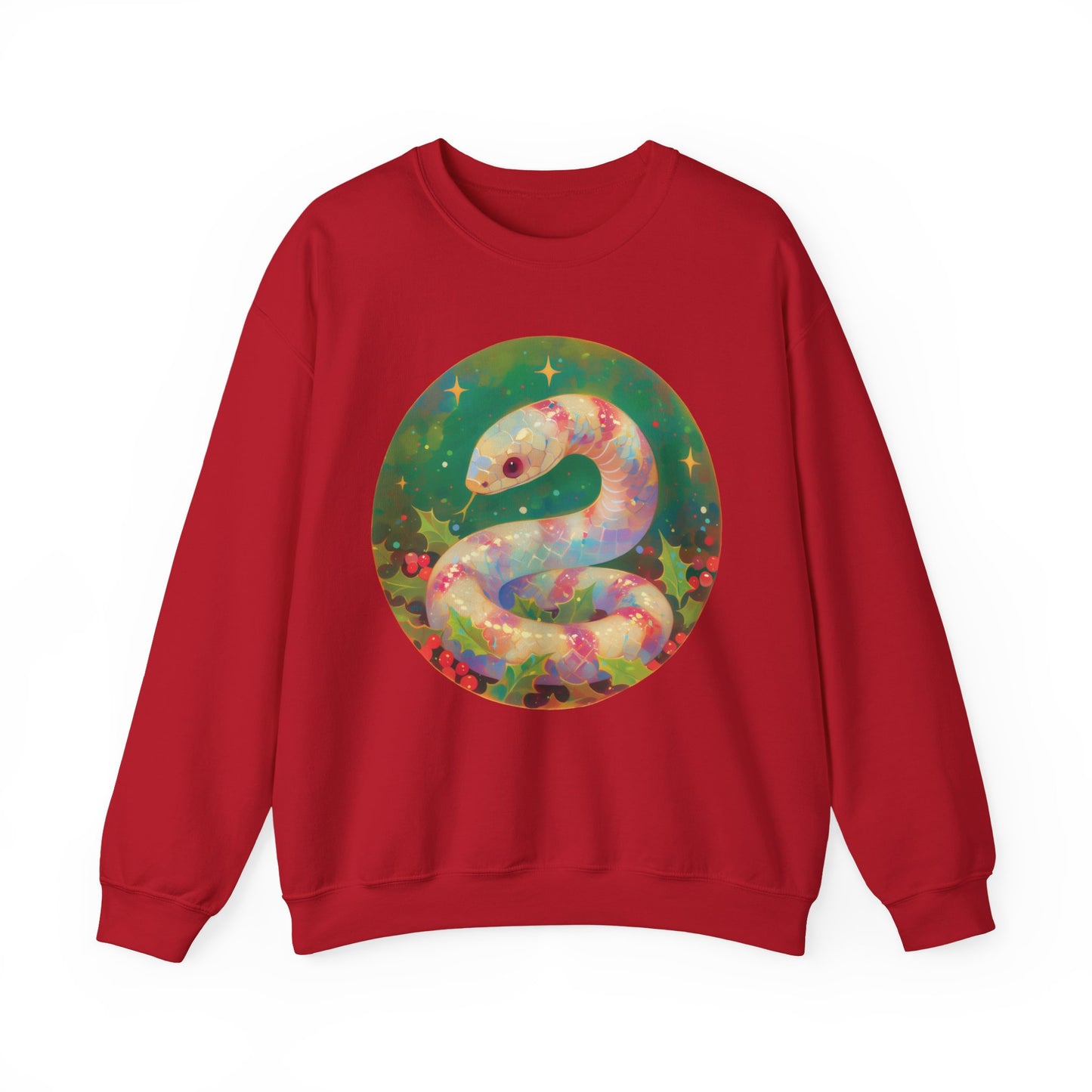 Candy Stripe Snake Unisex Heavy Blend™ Crewneck Sweatshirt