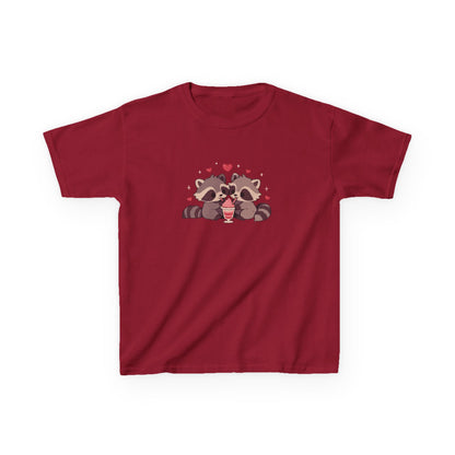 Raccoons Sharing Milkshake Kids Heavy Cotton™ Tee