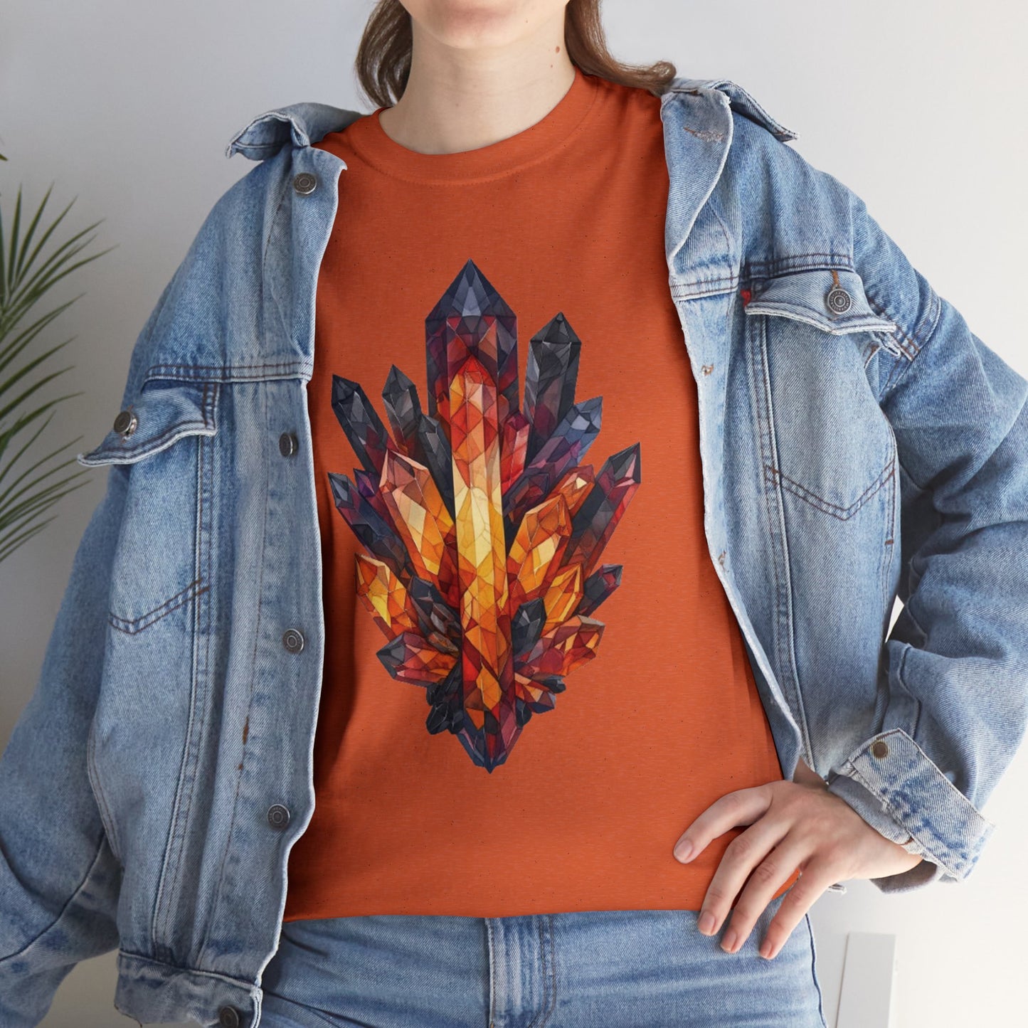 Volcanic Crystal Cluster Unisex Heavy Cotton Tee