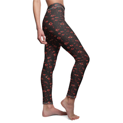 Watcher Women's Cut & Sew Casual Leggings (AOP)
